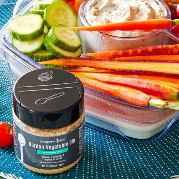NEW PAMPERED CHEF GARDEN VEGETABLE DIP MIX - Picture 2 of 2